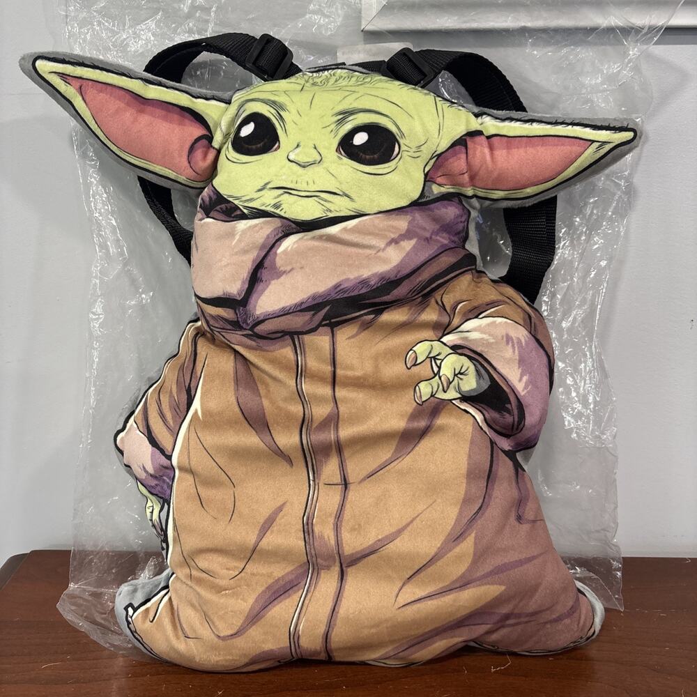 The Child Star Wars Baby Yoda Grogu Mandalorian 3D Plush Backpack Bag Cosplay